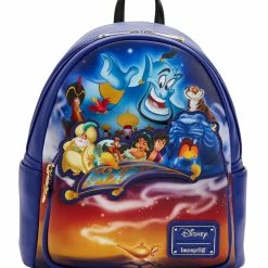 Discount 🎁 Loungefly - Disney Aladdin 30th Anniversary Mini Backpack 🔥