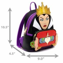 Cheap 🧨 Loungefly - Disney Snow White And The Seven Dwarfs Evil Queen Cosplay Mini ⌛ Backpack ❤️ -Cartoon Bag Store Dimensions 1cdc5ed1 e584 473c 8e70 085aff13f015 1200x