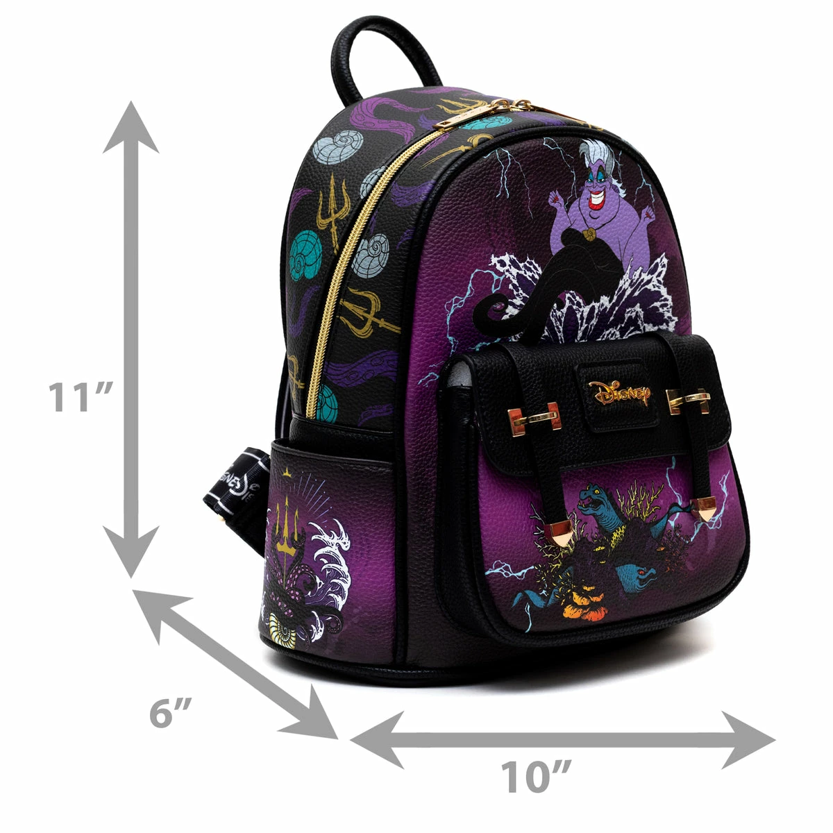 Discount 😉 WondaPOP LUXE - Disney Mini Backpack Villains Ursula 🌟 7 Discount 😉 WondaPOP LUXE - Disney Mini Backpack Villains Ursula 🌟 - Image 7