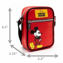 Cheapest 🎁 Buckle Down Disney Classic Mickey Mouse Deluxe Crossbody Bag & ID/Coin Keychain ✨ -Cartoon Bag Store Dimensions 91a6de96 8c4e 4022 a1ba 53ddc1181cda 1200x