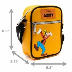 Best Pirce ⌛ Buckle Down Disney Classic Goofy Deluxe Crossbody Bag & ID/Coin Keychain 😍 -Cartoon Bag Store Dimensions b7830a41 64dc 486f 9b61 fe5df91eb9d9 1200x