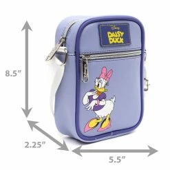 Budget ⌛ Buckle Down Disney Classic Daisy Deluxe Crossbody Bag & ID/Coin Keychain 🌟 -Cartoon Bag Store Dimensions eb7c7d32 9ec1 44af 832d ddb4c75ec108 1200x