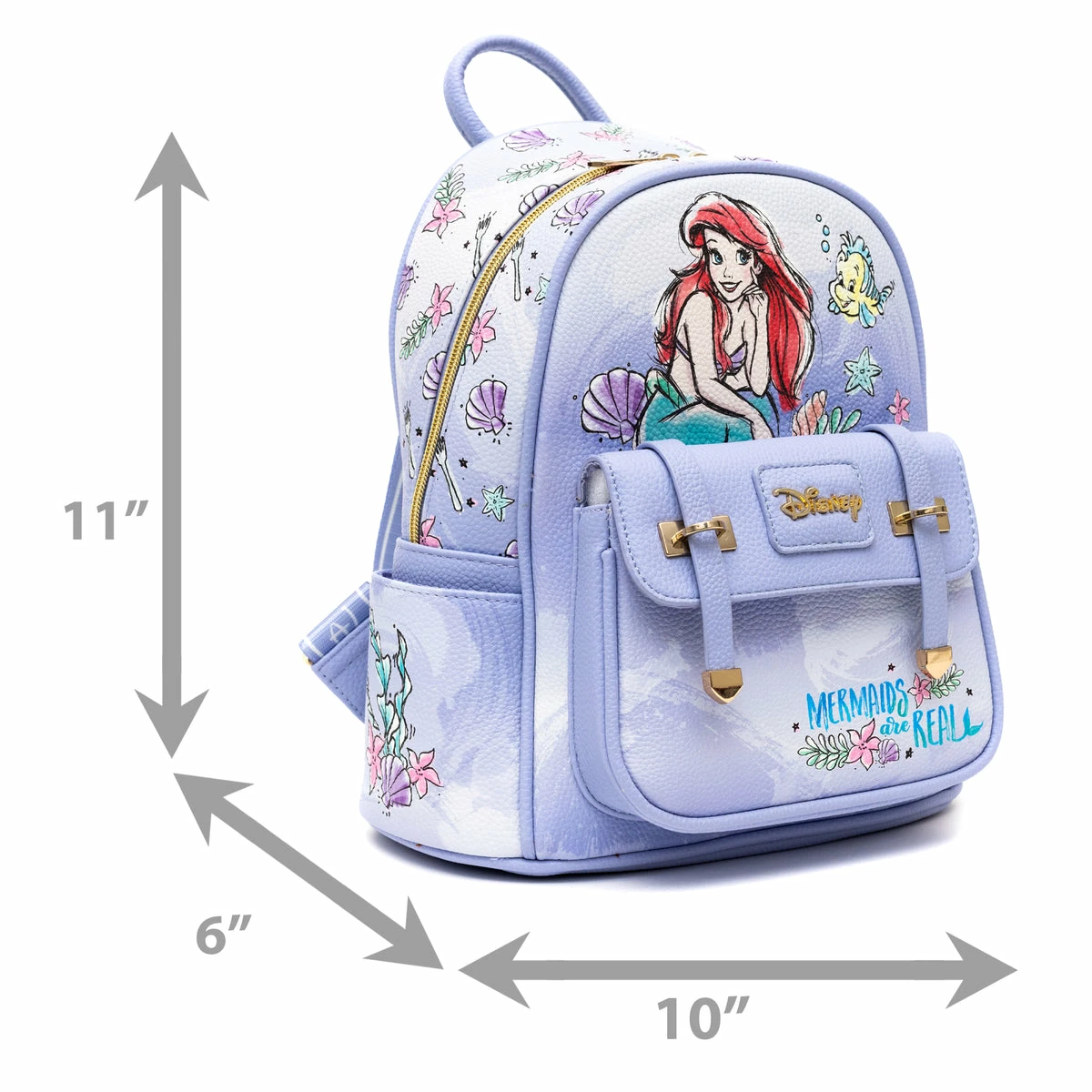Discount ⌛ WondaPOP LUXE - Disney Mini 😀 Backpack The Little Mermaid Ariel 🛒 6 Discount ⌛ WondaPOP LUXE - Disney Mini 😀 Backpack The Little Mermaid Ariel 🛒 - Image 6