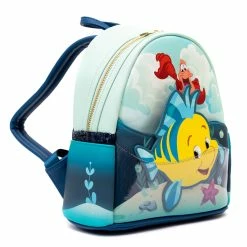 Cheapest 🎉 Loungefly - Disney The Little Mermaid Sidekicks Mini Backpack 😉 -Cartoon Bag Store Flounder3.hpg 1200x