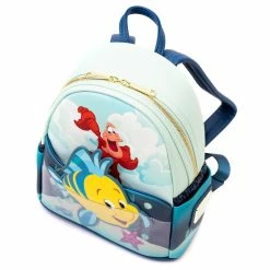 Cheapest 🎉 Loungefly - Disney The Little Mermaid Sidekicks Mini Backpack 😉 -Cartoon Bag Store FlounderSide 1200x