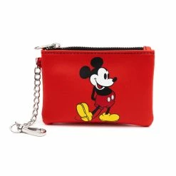 Cheapest 🎁 Buckle Down Disney Classic Mickey Mouse Deluxe Crossbody Bag & ID/Coin Keychain ✨ -Cartoon Bag Store Keychainfront 1200x