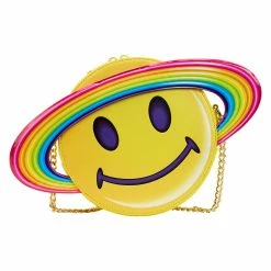 Best Pirce 🔔 Loungefly - Lisa Frank Rainbow Ring Saturn Crossbody Bag *PREORDER* 👍