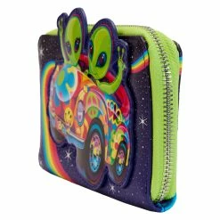 Budget ⭐ Loungefly - Lisa Frank Cosmic Alien Ride Zip Around Wallet *PREORDER* 😍 -Cartoon Bag Store LSFWA0004 LFLISAFRANKCOSMICALIENRIDEZIPAROUNDWALLET2497SIDE 1200x