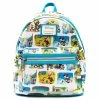 Promo 🔥 Loungefly - Disney Pinocchio Little Golden Book Scenes AOP Mini Backpack 🌟