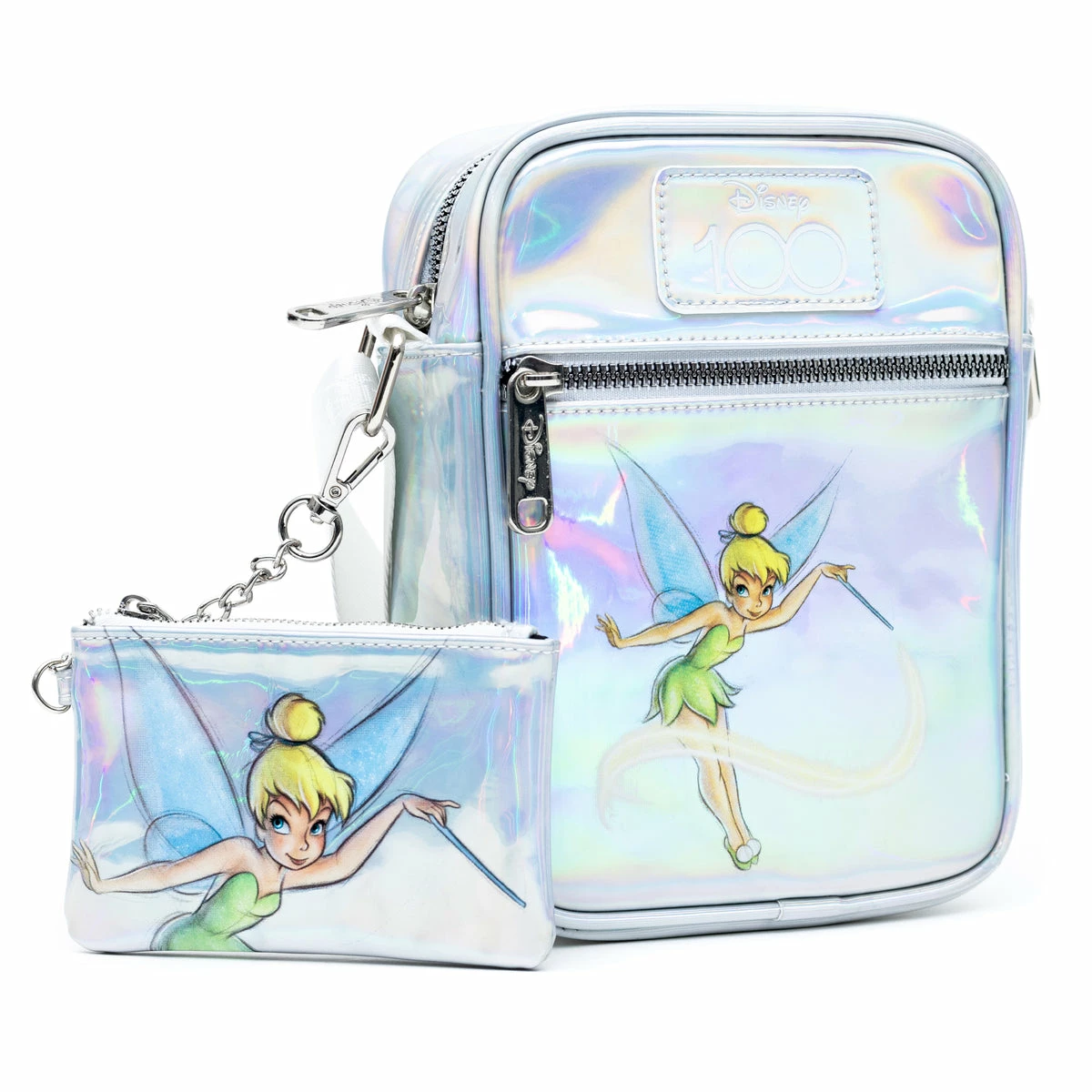 Cheap 💯 Buckle Down Disney 100 - Tinker Bell Holographic Crossbody Bag And ID/Coin Bag - PRESALE 🎉 1 Cheap 💯 Buckle Down Disney 100 - Tinker Bell Holographic Crossbody Bag And ID/Coin Bag - PRESALE 🎉
