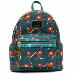 New ⭐ Loungefly - Disney Pixar Brave Merida AOP Mini 🔥 Backpack 💯
