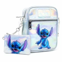 Hot Sale 👏 Buckle Down Disney 100 - Stitch Holographic Crossbody Bag And ID/Coin Bag - PRESALE 🔥