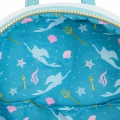 Best Pirce 🥰 Loungefly - Disney The Little Mermaid Tritons Gift Mini Backpack *PREORDER* 🎁 -Cartoon Bag Store WDBK2931 LFDISNEYLITTLEMERMAIDTRITONSGIFTMINIBACKPACK3054INSIDE 1200x