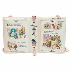 Discount 🎉 Loungefly - Disney The Aristocats Classic Book Convertible Crossbody Mini 🔥 Backpack *PREORDER* ❤️ -Cartoon Bag Store WDTB2719 LFDISNEYTHEARISTOCATSCLASSICBOOKCONVERTIBLECROSSBODY3435OPENINSIDE 1200x