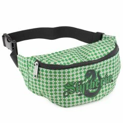 Flash Sale โ๏ธ Buckle-Down Fanny Pack - Harry Potter Slytherin Snake With Shield Argyle Gray Green โ