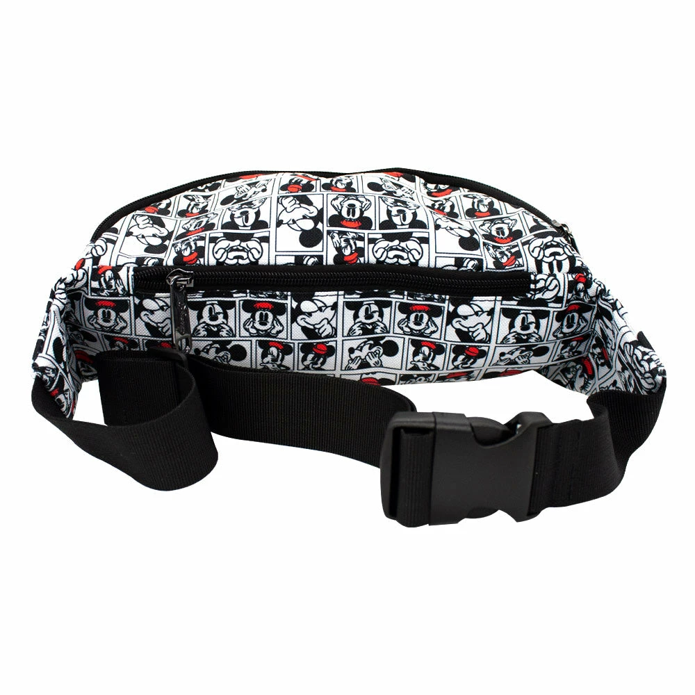 Wholesale 🥰 Buckle-Down Fanny Pack - Mickey And Minnie Expression Blocks White Black Red 🌟 3 Wholesale 🥰 Buckle-Down Fanny Pack - Mickey And Minnie Expression Blocks White Black Red 🌟 - Image 3