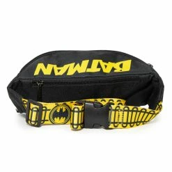 New 🧨 Buckle-Down Fanny Pack - BATMAN Bat Signal Stripes Utility Belt Black Gray Yellow 🔔 -Cartoon Bag Store monzq5nkkyshhoftkz9r 1200x