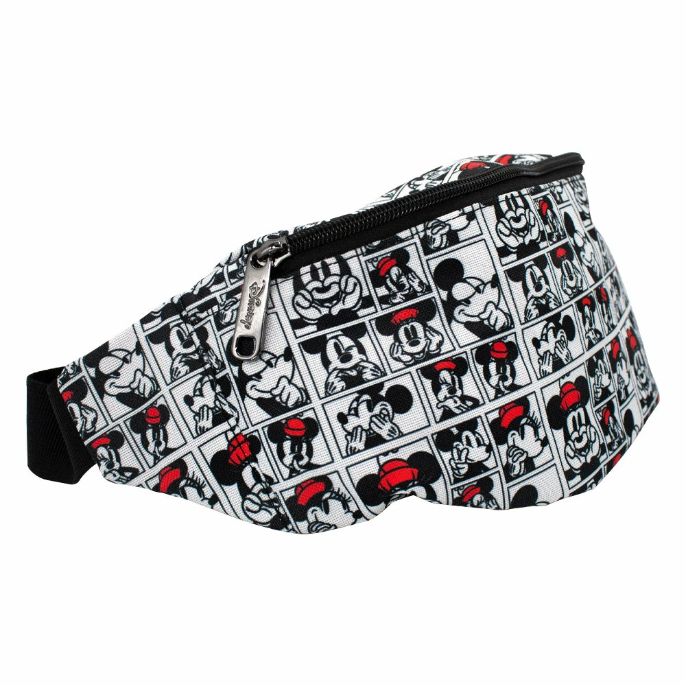 Wholesale 🥰 Buckle-Down Fanny Pack - Mickey And Minnie Expression Blocks White Black Red 🌟 2 Wholesale 🥰 Buckle-Down Fanny Pack - Mickey And Minnie Expression Blocks White Black Red 🌟 - Image 2