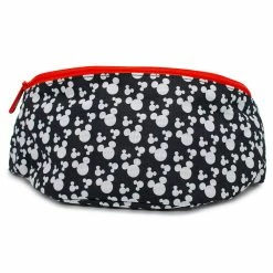 Promo 💯 Buckle-Down Fanny Pack - Mickey Mouse Ears Icon Scattered Black White 😍
